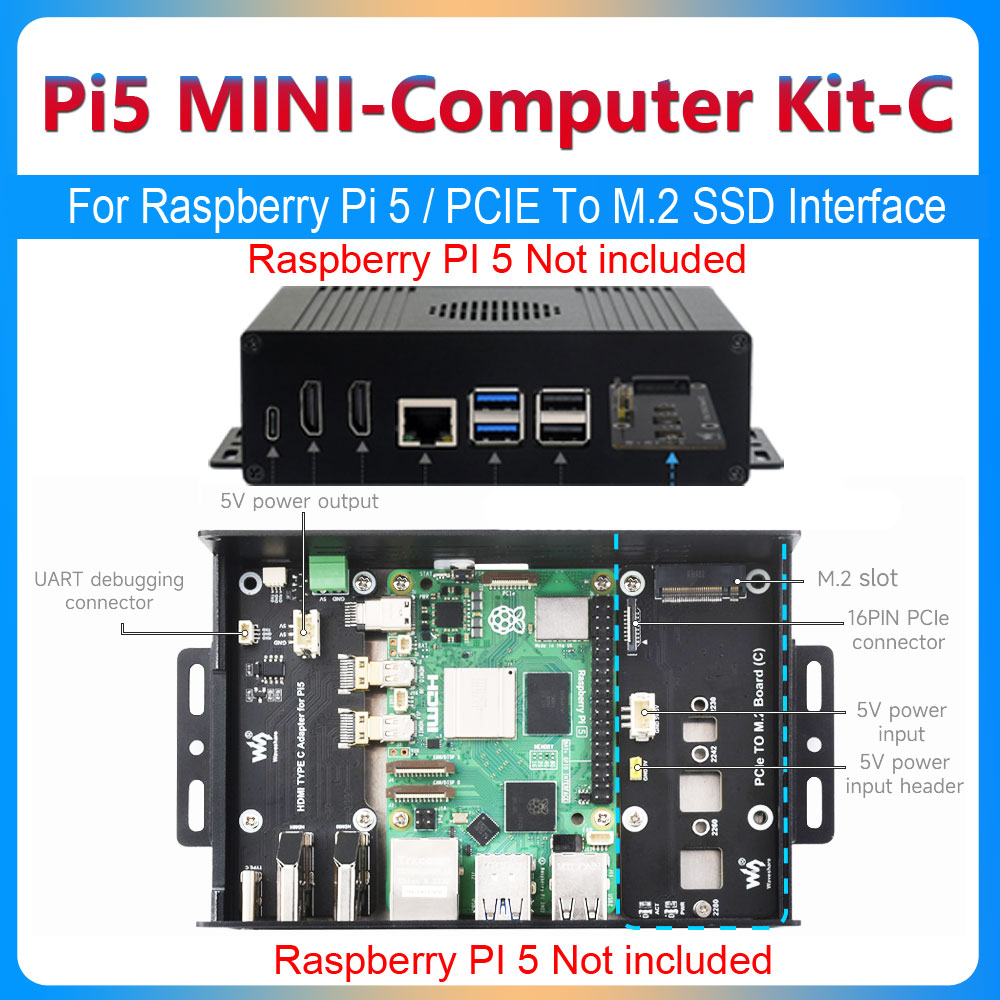 Raspberry Pi 5-Box-Gehäuse-Kit – Argon One V3 M.2 Nvme Case Bewertung und Preis